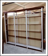 Libreria, scaffalatura a giorno. 282lx240hx35p