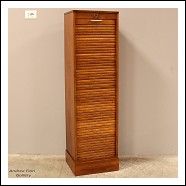 Antico classificatore schedario archivio serranda in rovere