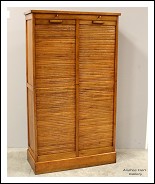 Antico classificatore schedario archivio serranda in rovere
